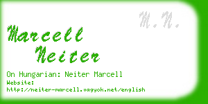 marcell neiter business card